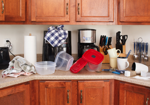 Get rid of clutter in your small kitchen