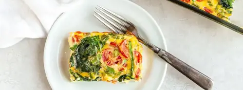 Bell Pepper & Spinach Egg Bake