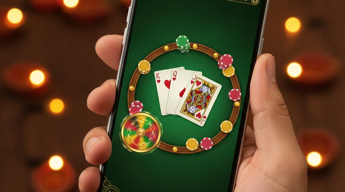 Namaste Teen Patti App Interface Review on Android Mobile Screen